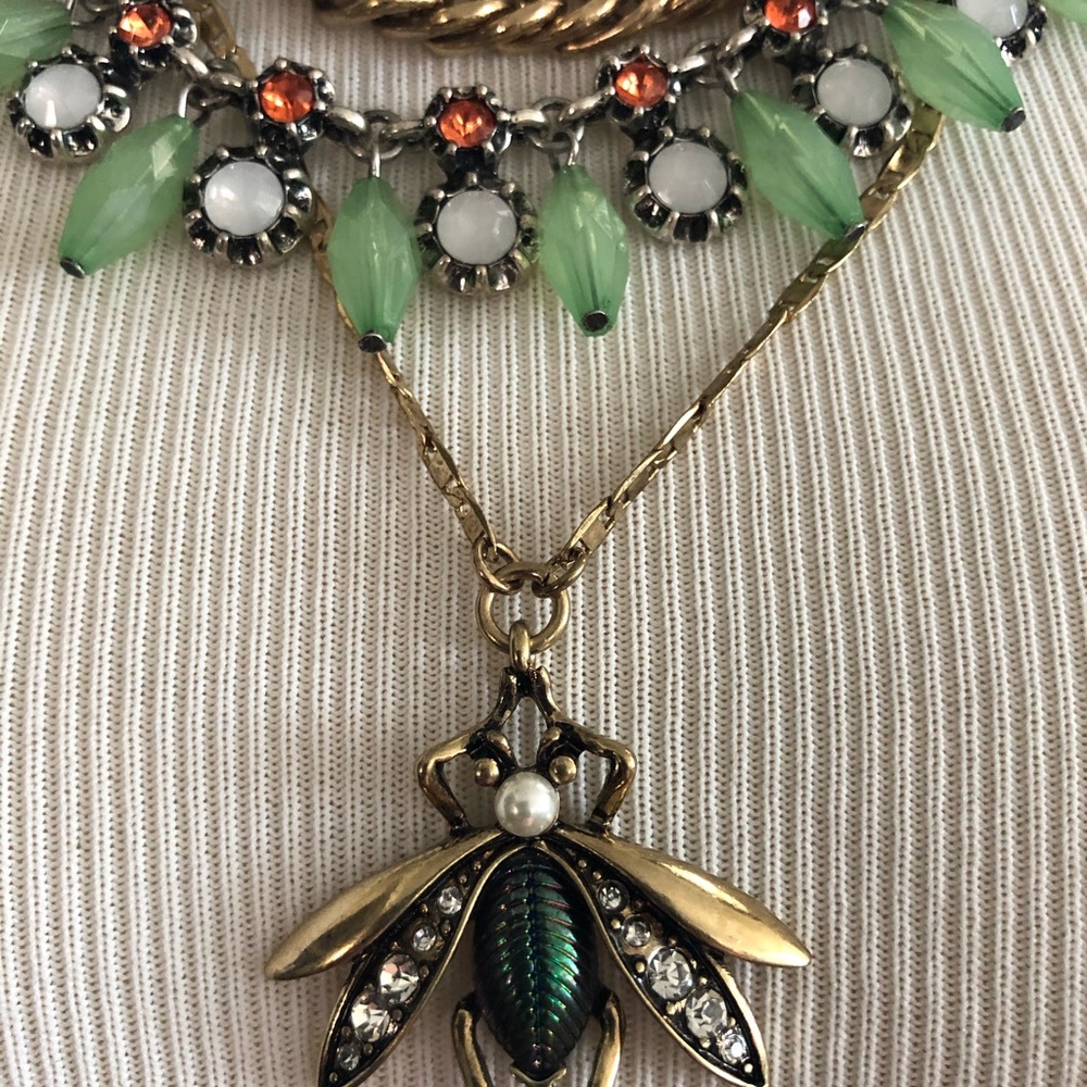 Unique Beautiful 3 Layered Statement Necklace - image 3